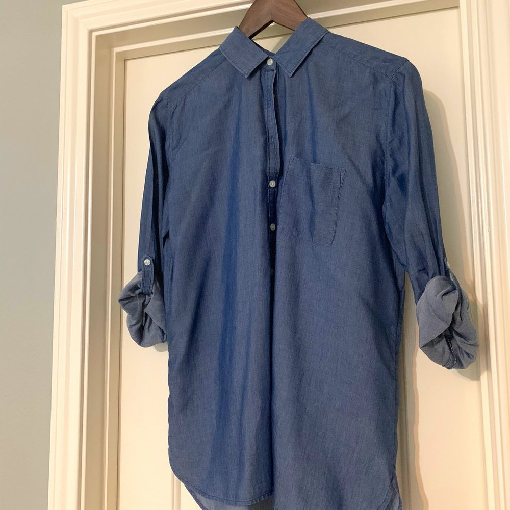 EUC LOFT Chambray Tunic - Sz M